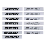 3D ABS Car Rear Trunk Badge Letters Number Sticker For BMW 420i 428i 430i 520i 523i 525i 530i 540i G