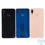 Original For Huawei P20 Lite Battery Cover Back Glass Door Housing Nova 3e P20lite Rear Case With Fingerprint Sensor Camera Lens