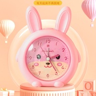 2024 Rabbit Alarm Clock Speaking Singing Mute Children Students Use Dual-Tone Alarm Wake Up Clock Fe