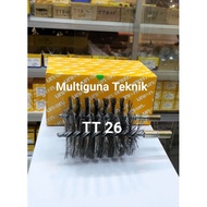 Steel wire pipe brush tube brushes TT 26/ 2.3/4inch 70mm x 1/2"M Union