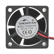 SNOWFAN YY4020H12B 4020 Cooling Fan 4cm4cm 12V Double Ball DC Fan