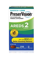 Bausch & Lomb AREDS 2 Eye Vitamin & Mineral Supplement 博士倫二代 護眼維他命 210粒軟膠囊 【324208697795】