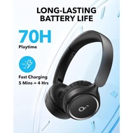 Soundcore H30i Wireless On-Ear Headphones, Foldable Design, Pure Bass, 70H Playtime, Bluetooth 5.3, 