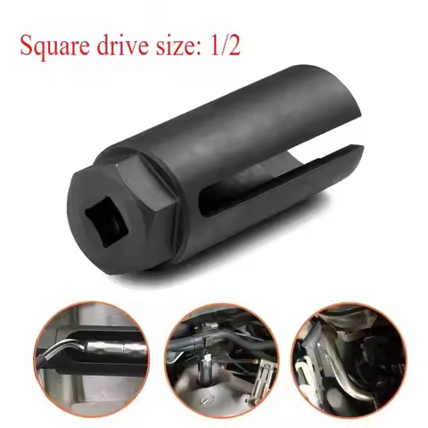 Universal O2 Oxygen Sensor Socket Tool 1/2" Square Drive Removal 22mm(7/8”)
