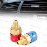 Nevʚ ɞ Convenient R134A Straight Quick Coupler R134A Adapter for Aircondition Charging