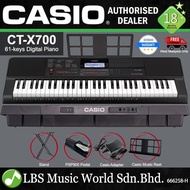 Casio CT-X700 61 Key Portable Keyboard Electric Piano Full Package With Sustain Pedal (CTX700 CTX 70