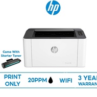 HP LaserJet 108a/108w Printer (Print only)