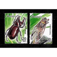Stamp - Malaysia Insects (20sen+30sen) For Postage use