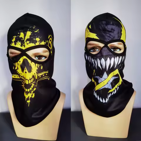 1PC Custom Bandana Ski Mask Beiter Jerusalem Balaclava Mask Two Eyes Hole Face Cover Breathable Head