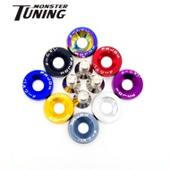 10 PCS M6 JDM Car Modified Washer Bumper Engine Concave Screw Fender Washer License Plate Bolt Car-s