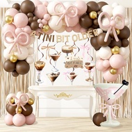 Hiasan Parti Hari Lahir Espresso Martini, Sepanduk Sedikit Lebih Lama Bergantung Pusaran, Gerbang Be