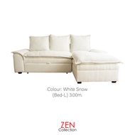 ZEN Collection โซฟาเบ้ด โซฟาปรับนอน ขนาด 2.60m. / 3.00m. PANCAKE Foldable Sofa Bed พร้อมท็อปเปอร์