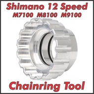 12 Speed Chainring Installation Tools Chain Ring Lock Remove Tool M7100 M8100 M9100 Crankset Shimano