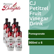 CJ Petitzel Fruit Vinegar Drink 900ML Bundle of 6