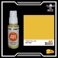 AK ACRYLIC AK11035 3RD GENERATION - SAND YELLOW Gunpla Gundam Paint Model Kit Airbrush