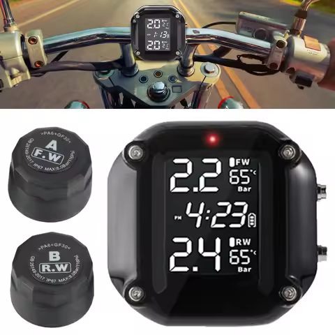 Motorcycle TPMS Tire Pressure Sensor Tyre Pressure Monitoring System External Sensor for Motorbike A