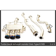 INVIDIA Q300 CAT BACK EXHAUST HONDA CIVIC TYPE R FK8R/FK8
