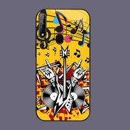 HK-42 Rock Band Glass KACA Casing for OPPO Realme A33 A53 C17 A53S 7i A31 A32 2020