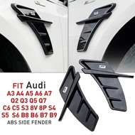 For Audi A3 8v A4 B8 B6 Q5 A5 8v A6 C6 C5 Q7 RS5 RS6 RS7 S3 S4 S5 Side Fender Vent ABT Air Vent Trim