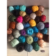 Shiny/poly polyester knitting yarn, contents 10 rolls, weight per roll, 50 grams, can request color,