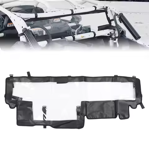 UTV Soft Rear Windshield Excellent Visibility Anti Dust PVC UTV Rear Windscreen Replacement for Can 