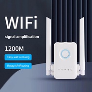 vhy0y WiFi Range Extender Dual Band 5GHz 2.4GHz Signal Booster 1200Mbps with RJ45 Ethernet Port WiFi Extender Booster for Home Range extender