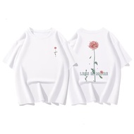 Loose Short Sleeve 2025 2026 Sleeve Loose Summer Top Simple t Net New Style Trendy Five-point Red co