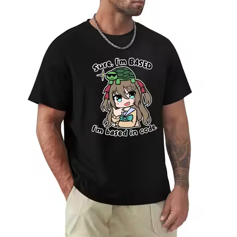 Neuro Sama Merch Neuro Sama Based T-Shirt Anti-Wrinkle Short Sleeve T-Shirt
