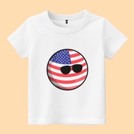 Country balls America ball kids t-shirt