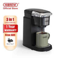 HiBREW Filter Coffee Machine Brewer for K-Cup capsule&amp; Ground Coffee tea maker hot water dispenser Single Serve Coffee Maker
