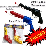 Mainan anak pop gun clasic tembakan kokang pistol cetok tanpa peluru tidak bahaya pistol pletok mura