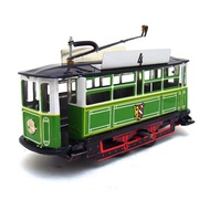 [lzdxwcke3pu] Wind-up Tram Collectible Tinplate Tram Model Decorative for Collectors, Desk,
