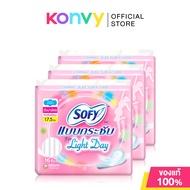 Sofy ผ้าอนามัย Body Fit For Light Day Wing 17.5cm [16pcs x 3 Packs]โซฟีแบบกระชับ ไลท์เดย์ ผ้าอนามัยส