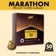[ แพคใหญ่ ] กาแฟแคปซูล Marathon Specialty Coffee Capsules (Nespresso  Compatible)