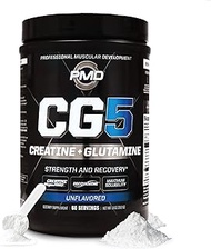 PMD Sports CG5 - Premium Creatine and L Glutamine Powder - Maximum Strength Power Recovery, Build Le