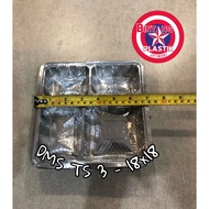 GLX Tray HBT/ DMS TS3 18x18 Mica Tray 4 Compartments Rice Box contains 50 pcs / for 18cm Box