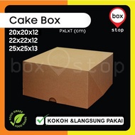 Cake Box - Cake Box - Cake Box - Cake Box - WHOLE CAKE - KRAFT CHOCOLATE (10 pcs)