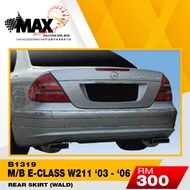 B1319 MERCEDES BENZ E CLASS W211 2003-2006 REAR SKIRT WALD FIBREGLASS BODYKIT WITHOUT PAINT