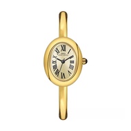 Light Luxury Small Dial Niche Oval Roman Ladies IBSO Scale Watch Quartz Watch Bracelet Cross-Border 