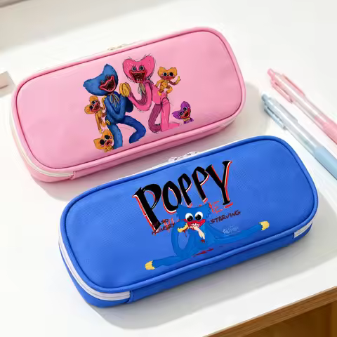 Game Poppys Playtime Pencil Case Kids Anime Huggy Wuggy Stationery Bags Student Back To School Pen P