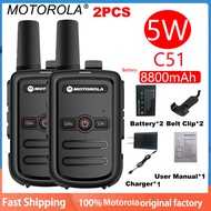 （Buy 1 Take 1）Motorola walkie talkie C51 mini walkie talkie long range motorola radio two way radio 