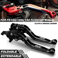For Yamaha FZ150/FZ150i/FZ150 Fi/VIXION Clutch Lever Brake Lever Set Foldable Adjustable Handle Leve