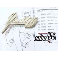 LOGO EMBLEM LEGSHIELD LEXIL LEGSIL WINGS YAMAHA V70 V75 V75dx V 70 75 DX . New Repro