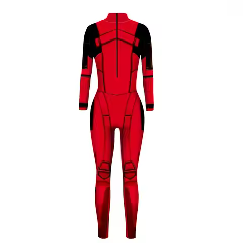 American Movies Deadpool Cosplay Wilson 3D Digital Printing Slim Fit Jumpsuits for Men Superhero Leo