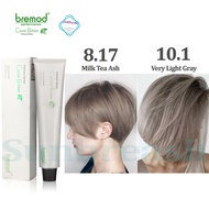 Bremod Premium 100ml Hair Color Cocoa Butter Dyed Cream Ash Gray Dust 0.00 Brown Pink Blond