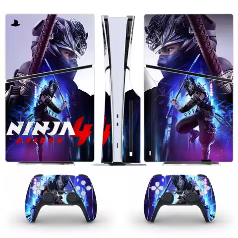 NINJA GAIDEN 4 PS5 Slim Disc Skin Sticker for Console & 2 Controllers Decal Vinyl PS5 Slim Disk Skin