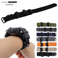 Suitable for Casio Sport Zulu Waterproof Nylon Wrist Strap 16mm Accessory Conversion Strap Kit GA100/110/6900/5600/9400/9052/800/700/400