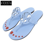Tory Burch，近全新，鏡面指甲油涼鞋，女鞋，淺藍色，6M碼，183515，6M碼 [二手]