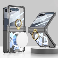 For Samsung Galaxy Flip 7 phone case Flip 7 airbag ring casing bracket wireless charging Flip 7 anti