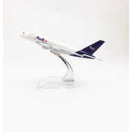 Yalinda FedEx A380 16cm model airplane kits child Birthday gift toys plane models